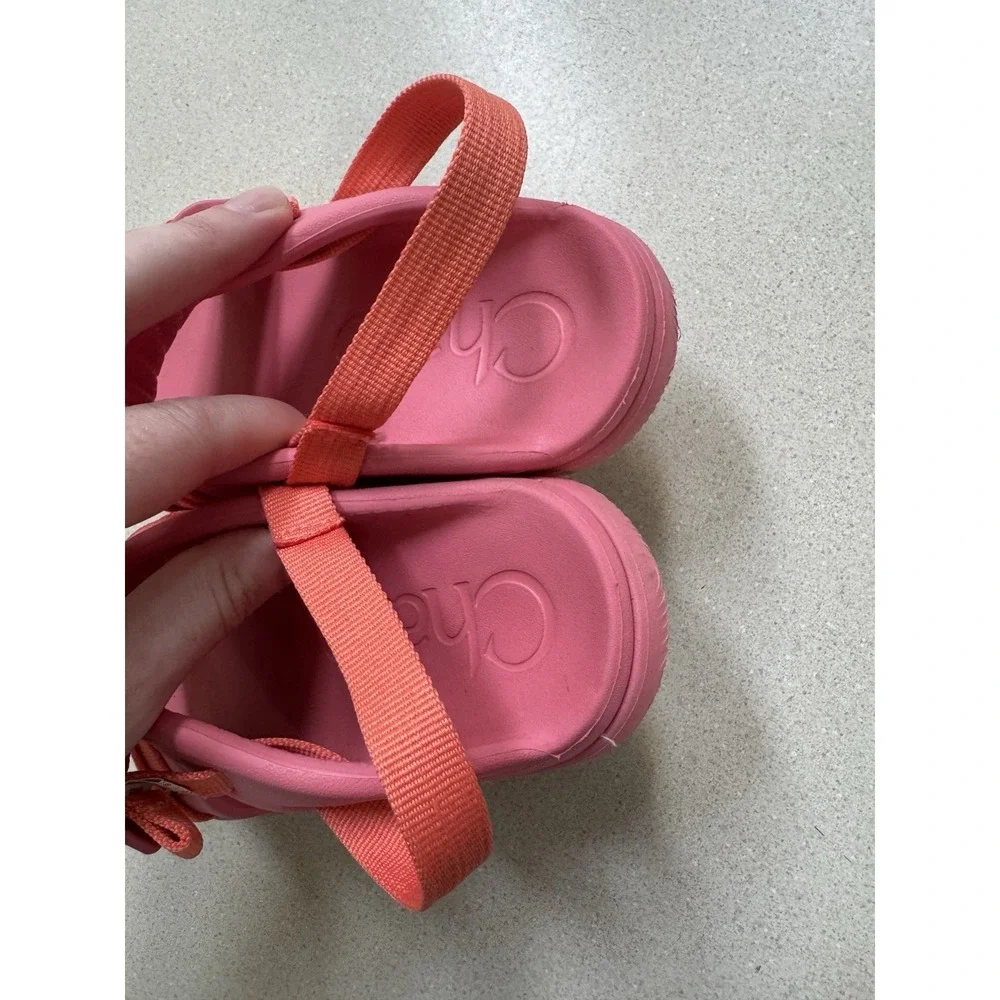 Chaco Chillos Pink Orange Unisex Kids Strappy Sandal Synthetic US 2 EU 33